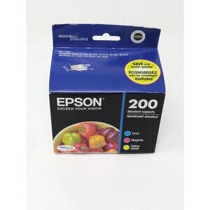 NEW Epson 200 Tri-Color Multi-Pack EXP 06/2024 Printer Ink T200520-EXP 07/2016